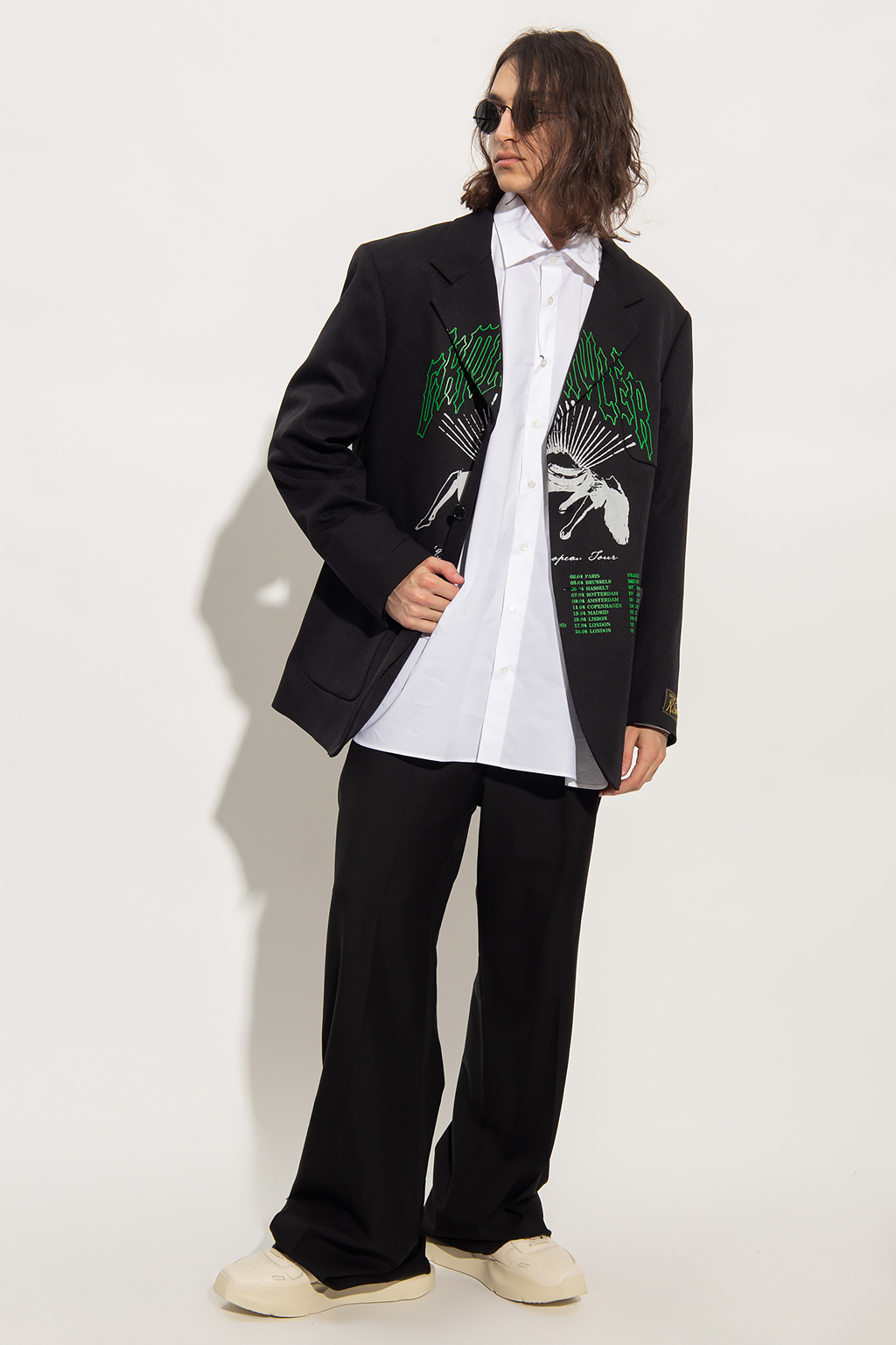 IetpShops Morocco - Black Oversize blazer Raf Simons - Russell